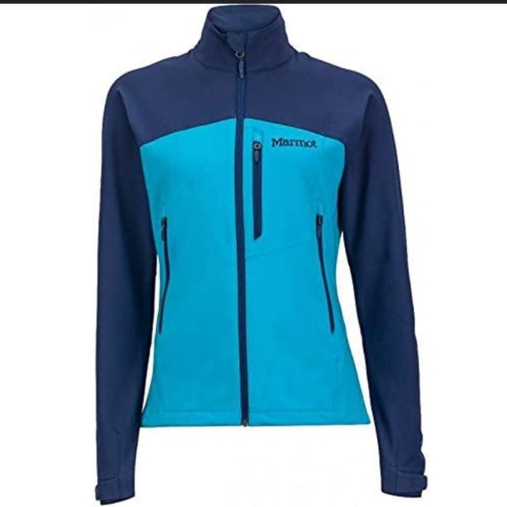 Marmot Women's Estes M3 Softshell Full Zip Jacket - Medium (Blue)